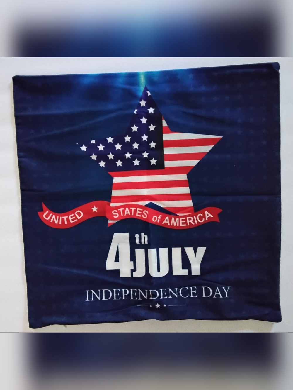 4th of July Set of Four 18"×18" Double-sided Pillow Covers. Brand New.